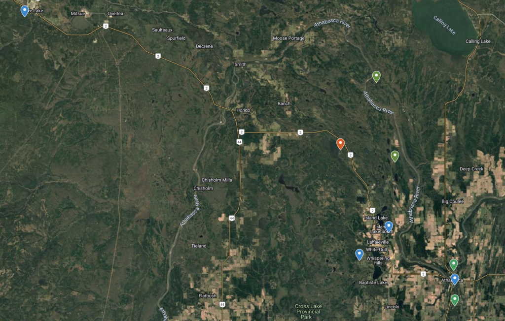 screenshot of custom google map of amenities and places around Jones Estates